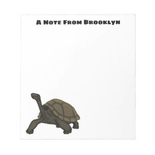 Galapagos land tortoise illustration notepad
