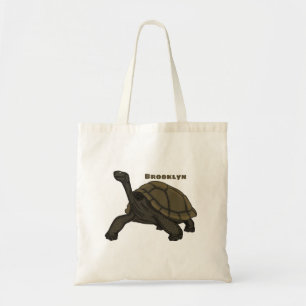 Galapagos land tortoise illustration  tote bag