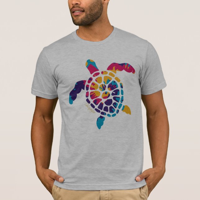 Galapagos Tie Dye Sea Turtle T-Shirt (Front)