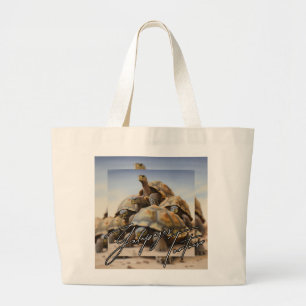 Galapagos Tortoise Large Tote Bag