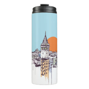Galata Tower and Galata district of Beyoglu Istanb Thermal Tumbler