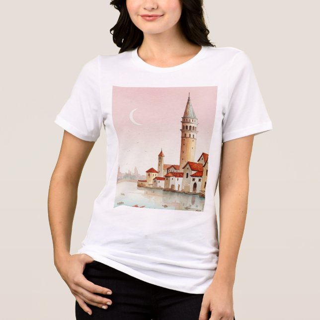  Galata Tower Tri-Blend Shirt (Front)