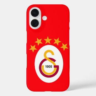 Galatasaray 2025 Championship Design – 5-Star Embl iPhone 16 Case