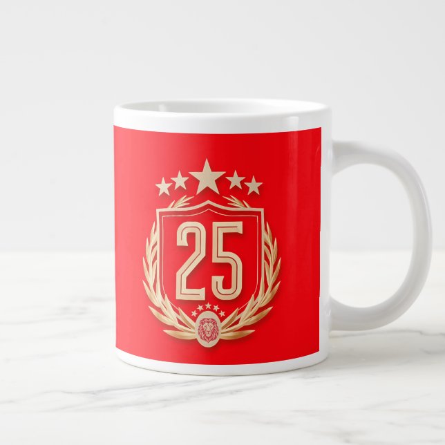 Galatasaray 2025 Championship Poster Large Coffee Mug (Right)
