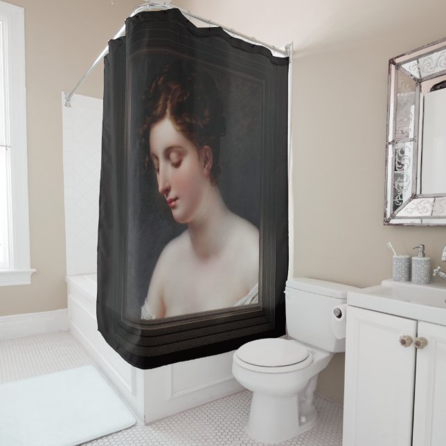 Galatea by Anne Louis Girodet-Trioson Shower Curtain (In Situ)