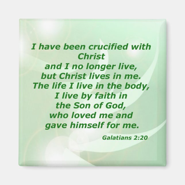 Galatians 2:20 magnet (Front)