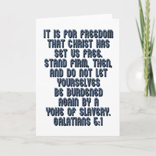 Galatians 5:1 card