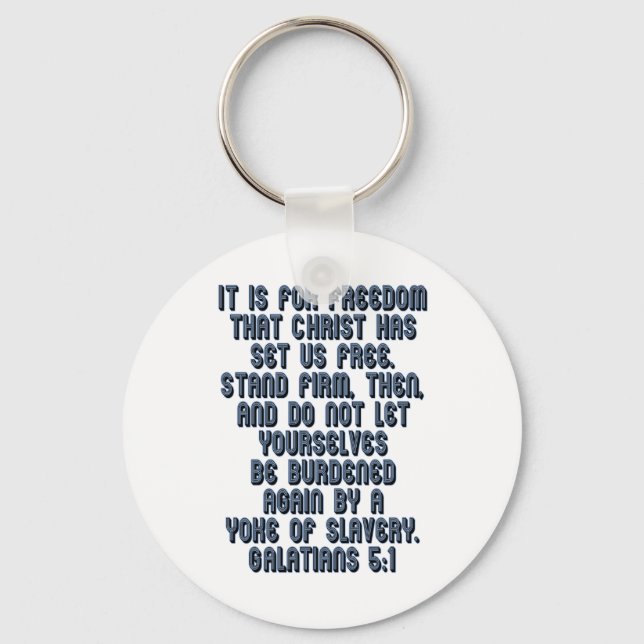 Galatians 5:1 key ring (Front)
