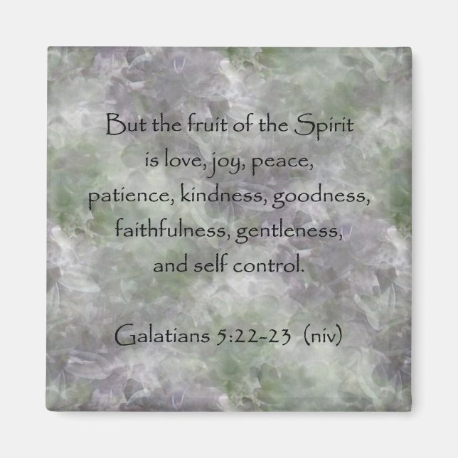 Galatians 5:22-23 ~ Fruit of the Spirit Magnet (Front)