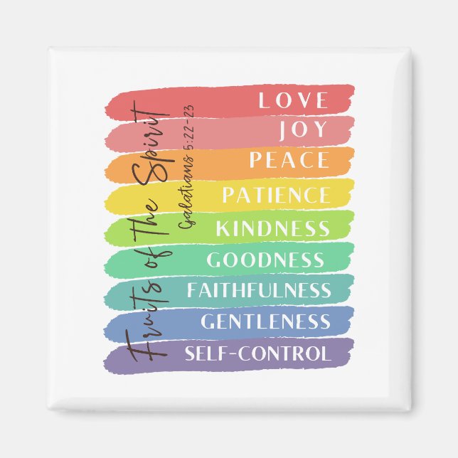 Galatians 5:22-23 Fruit of the Spirit Magnet (Front)