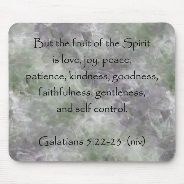 Galatians 5:22-23 ~ Fruit of the Spirit Mouse Mat (Front)