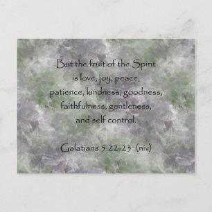 Galatians 5:22-23 ~ Fruit of the Spirit Postcard