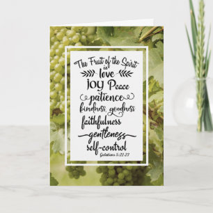 Galatians 5:22-23 The Fruit of the Spirit Card