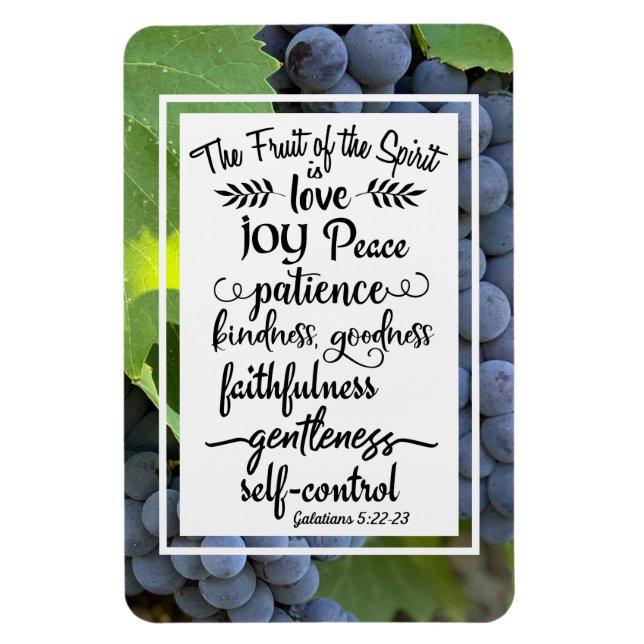 Galatians 5:22-23 The Fruit of the Spirit Magnet (Vertical)