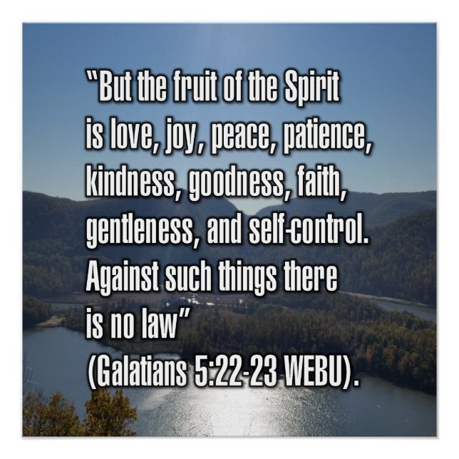 Galatians 5:22-23 WEBU Poster (Front)