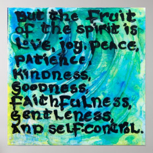 Galatians 5:22 - The Fruit of the Spirit Poster