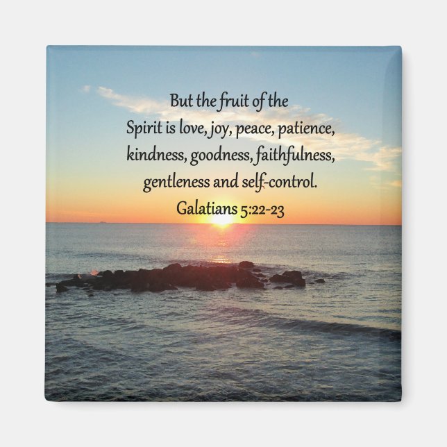 GALATIANS 5 FRUITS OF THE SPIRIT MAGNET (Front)