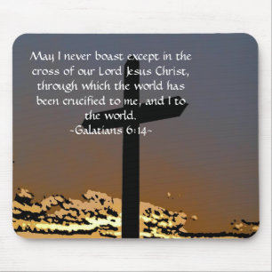 Galatians 6:14 mouse mat