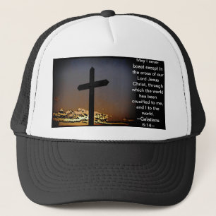 Galatians 6:14 trucker hat