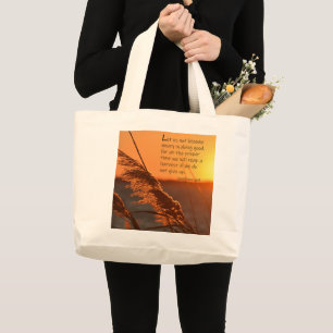 Galatians 6:9 Jumbo Tote