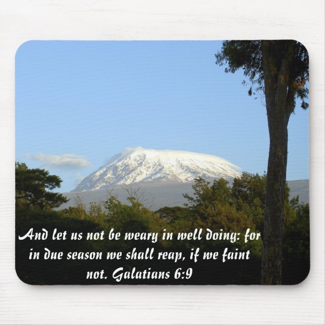 Galatians 6:9 mouse mat (Front)
