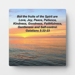 GALATIANS FRUIT OF THE SPIRIT BIBLE VERSE PLAQUE
