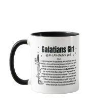 Galatians Girl 11oz Two-Tone Coffee