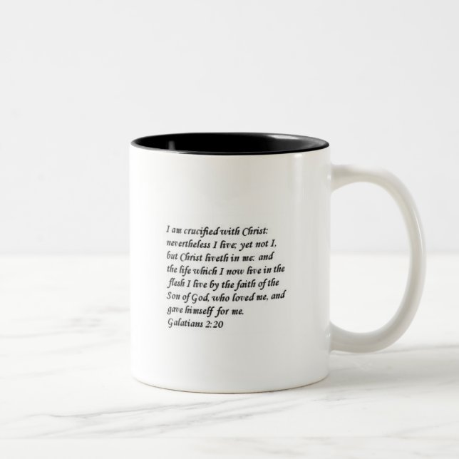 Galations 2:20 Coffee Mug (Right)