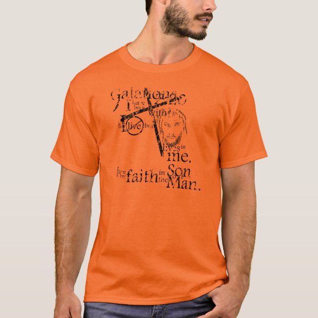 Galations 2:20 T-Shirt (Front)