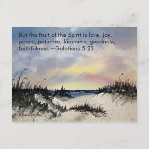 Galations 5:22 Bible Verse Postcard