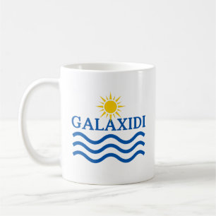 GALAXIDI Greece, Sun Waves Coffee Mug