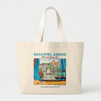 Galaxidi Summer Jumbo Tote Bag