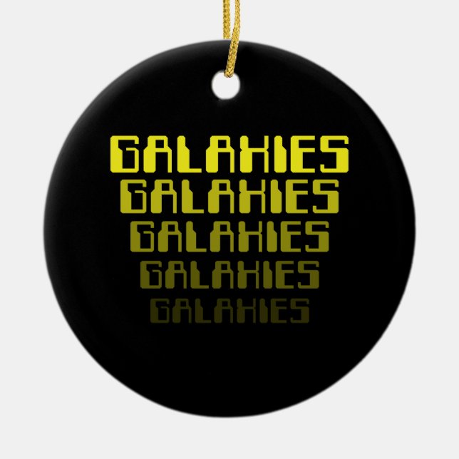 GALAXIES GALAXIES GALAXIES GALAXIES GALAXIES CERAMIC TREE DECORATION (Front)