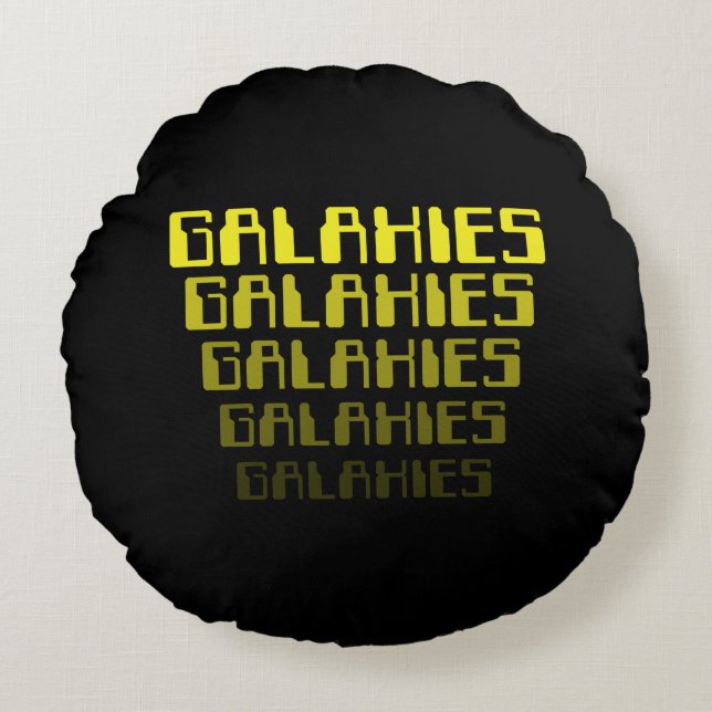 GALAXIES GALAXIES GALAXIES GALAXIES GALAXIES ROUND CUSHION (Front)