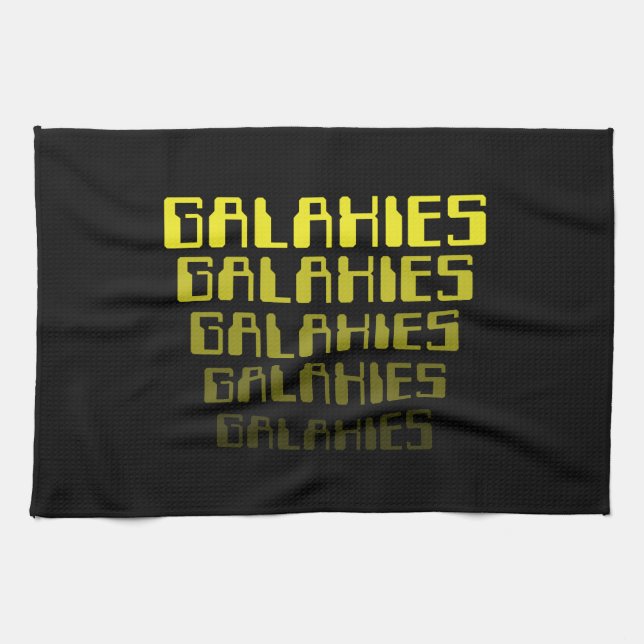 GALAXIES GALAXIES GALAXIES GALAXIES GALAXIES TEA TOWEL (Horizontal)