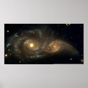 Galaxies NGC 2207 & IC 2163 Poster