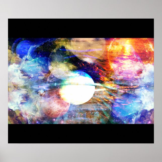 Galaxy Abstract Poster (Front)