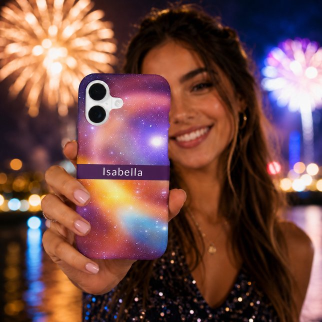 Galaxy Abstract Stars Cosmic Custom Name iPhone 17 (Galaxy Abstract Stars Cosmic Custom Name iPhone 17 Case-Mate iPhone Case)