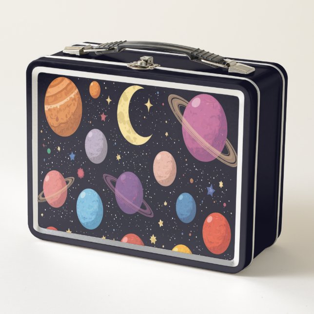 Galaxy Adventure Bento Box – Outer Space Design  (Front)