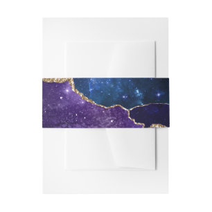 Galaxy Agate Invitation Belly Band
