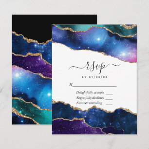 Galaxy Agate RSVP Card