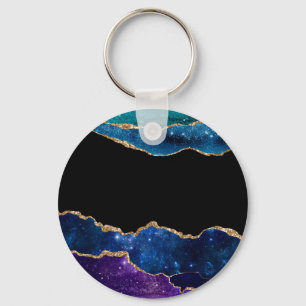 Galaxy Agate Series Design 10 Key Ring