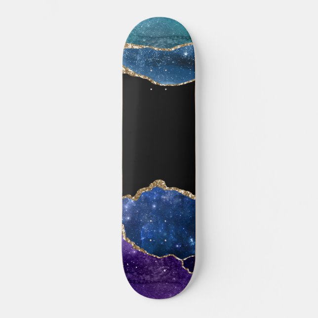 Galaxy Agate Series Design 10  Skateboard (Front)