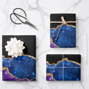 Galaxy Agate Series Design 10 Wrapping Paper Sheet