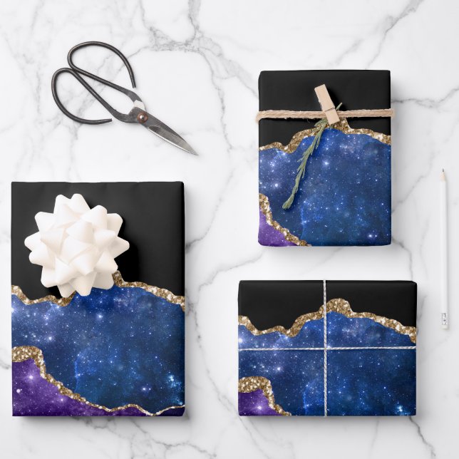 Galaxy Agate Series Design 10  Wrapping Paper Sheet (Front)