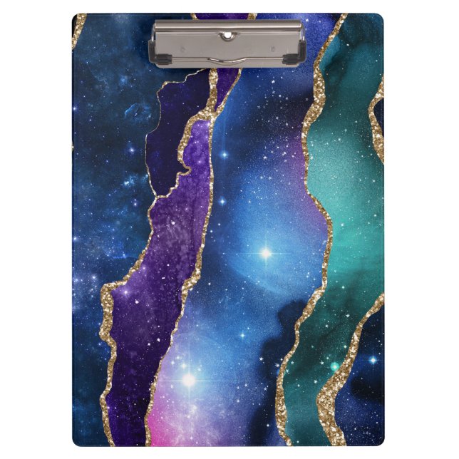 Galaxy Agate Series Design 13  Clipboard (Front)
