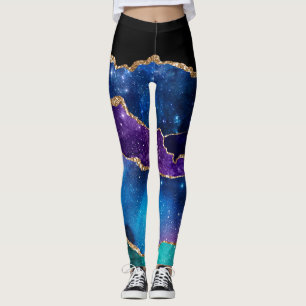 Galaxy Agate Series Design 13  Leggings