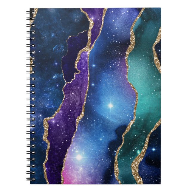 Galaxy Agate Series Design 13 Notebook (Front)