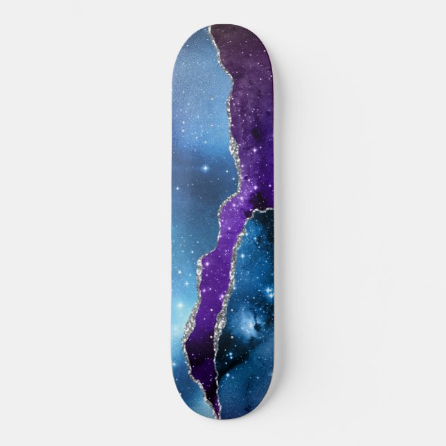 Galaxy Agate Series Design 16 Skateboard (Front)