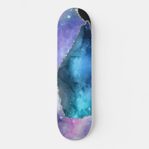 Galaxy Agate Series Design 17  Skateboard